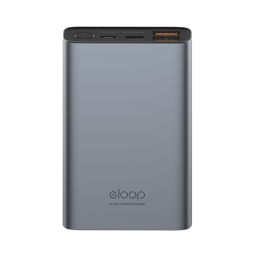 eloop E36 12,000 mAH Aluminum Power Bank with USB-C - Free Shipping